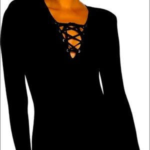 Good American lace up dress